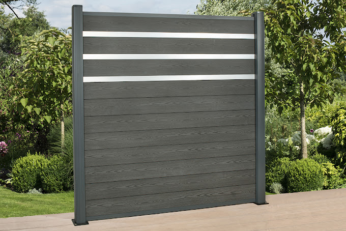 Premium grau Holz Alu